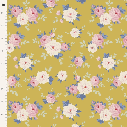 Tilda Patchwork Stoff Baumwolle - Sunday Brunch - Pernille Yellow